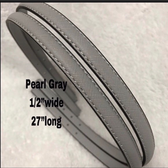 Michael Kors Handbags - Replacement straps PEARL GRAY 1/2” wide brandnew